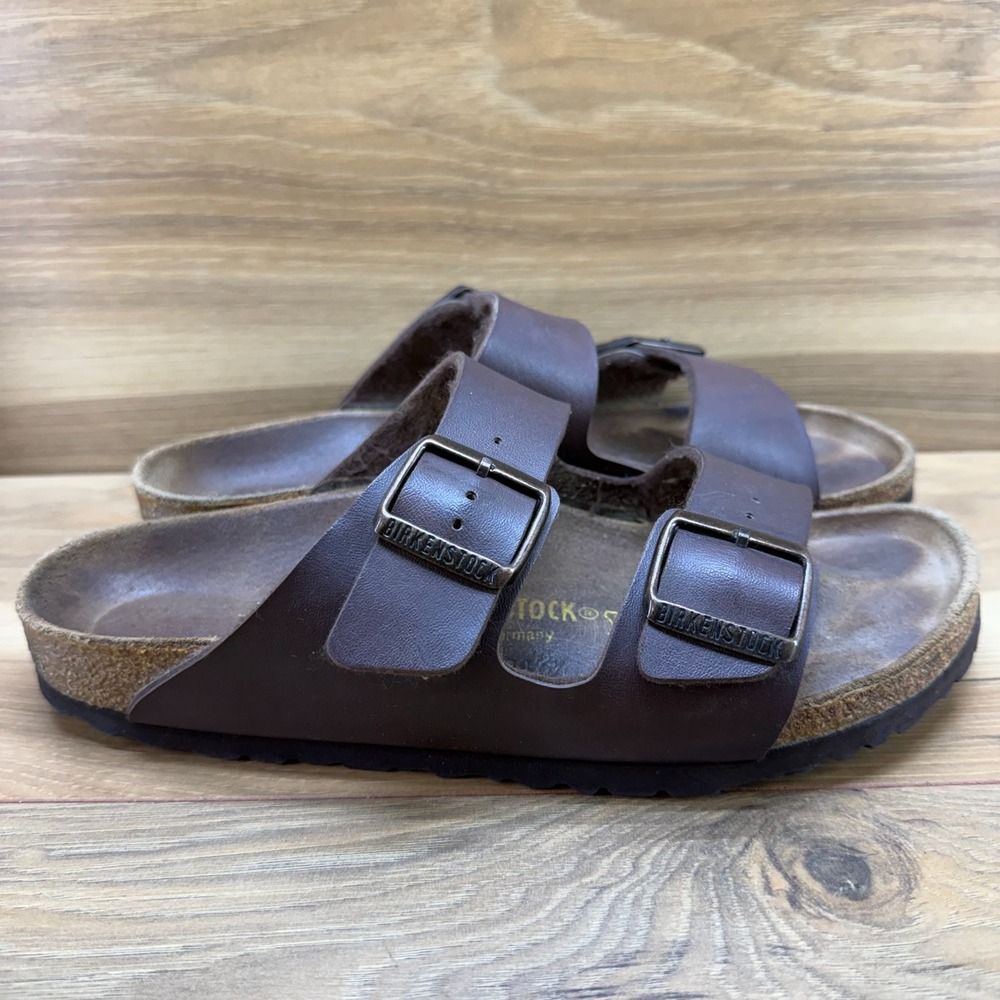 Birkenstock Arizona Sandals Womens 9 N EU 40 Brown Birko Flor Vacation Travel